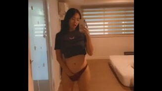 Asian masturbates